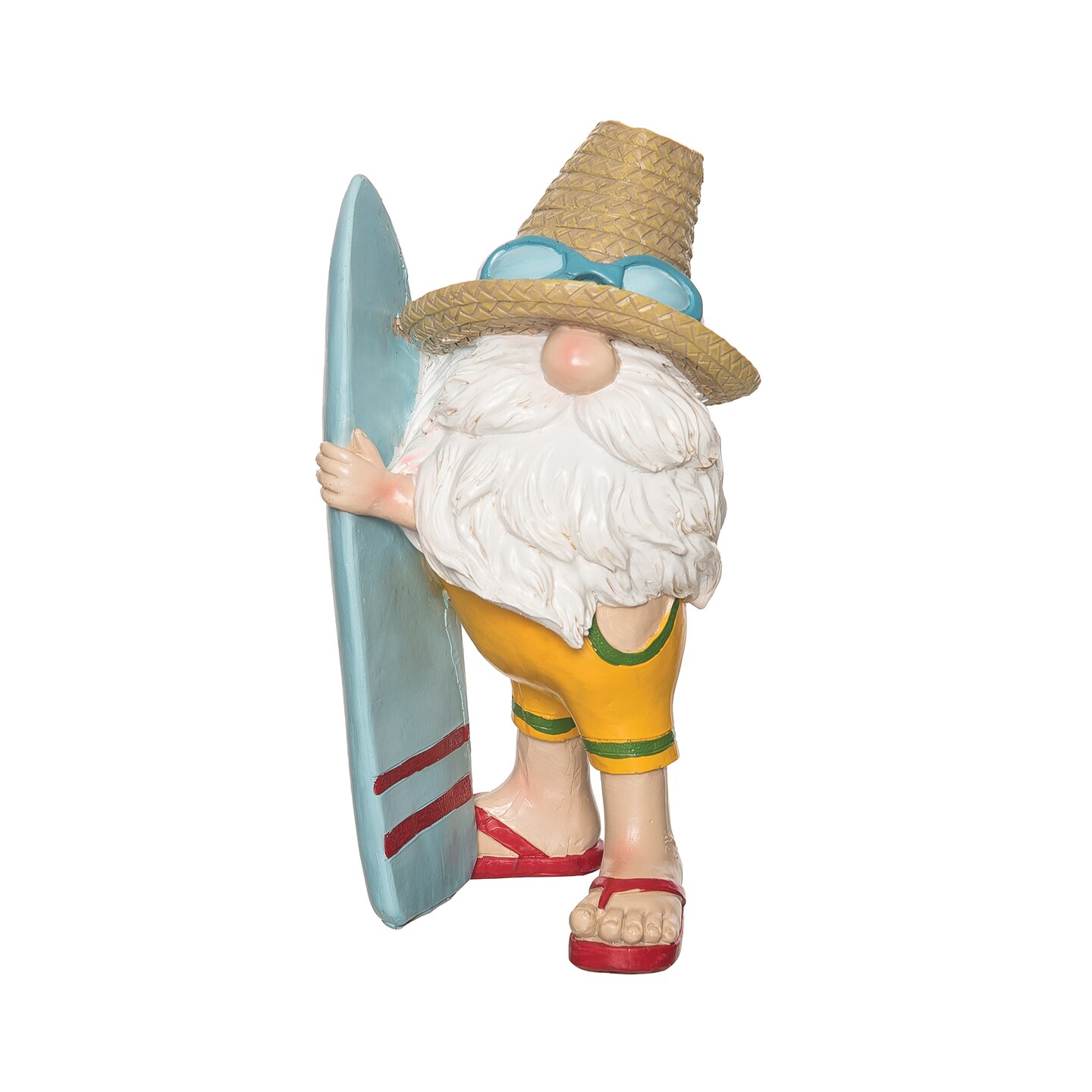 Gnome W/Surf Board Figurine