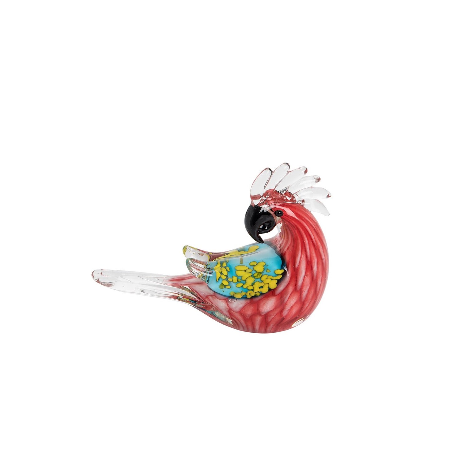 Tropic Bird Glass Art Figurine Home Decor Tropical Beach 5.75 x 2 x 4.25