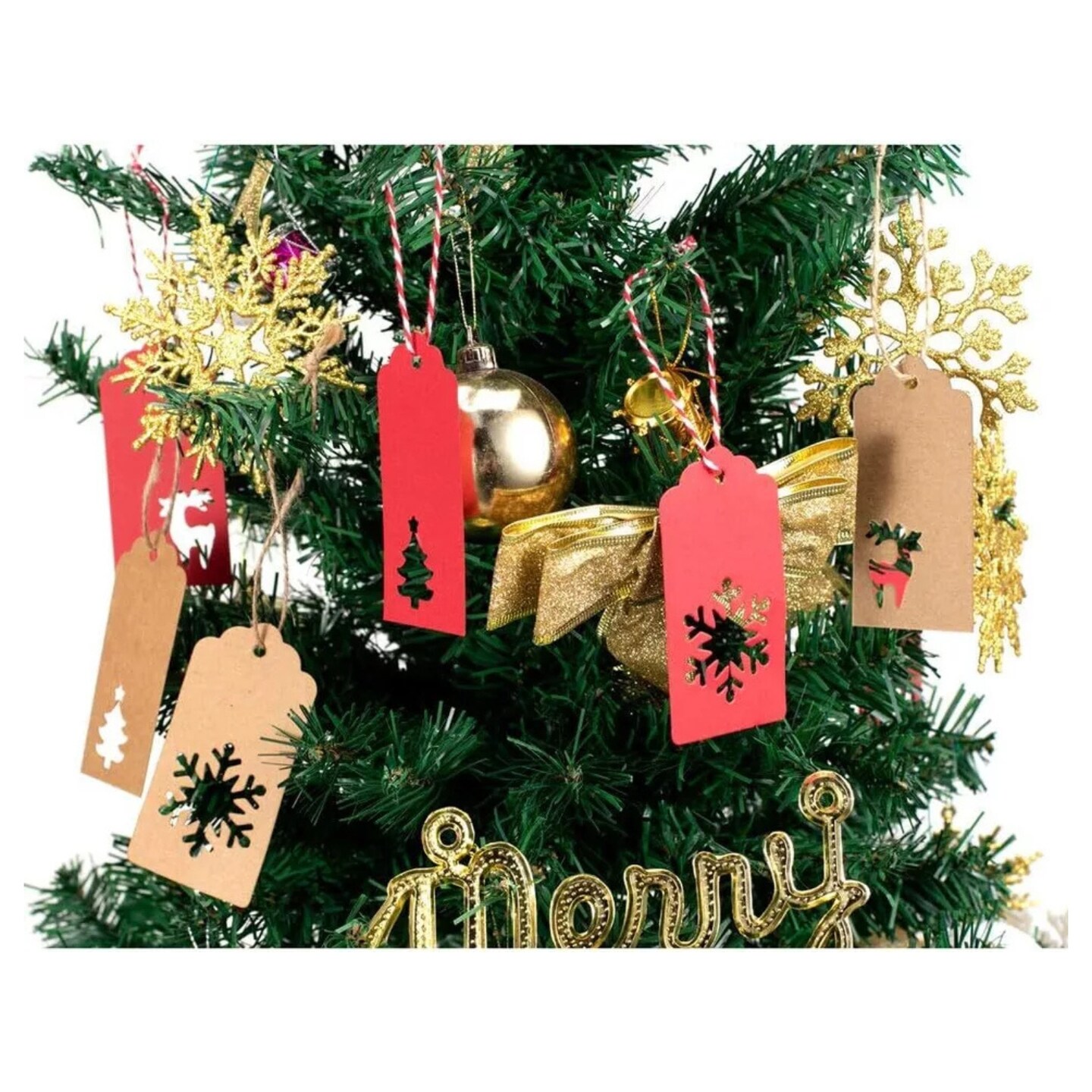 Kitcheniva Christmas Gift Tags With Holes 100 Pcs