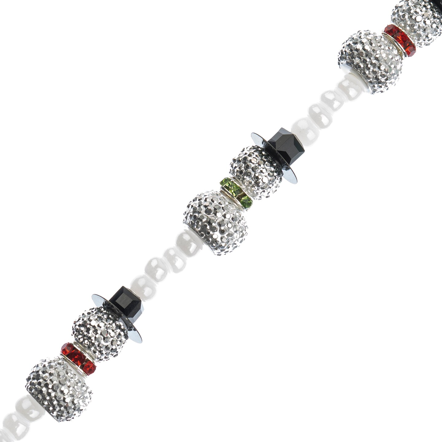 Crystal Lane DIY 7&#x22; Designer Holiday Glass Bead Mix Strand