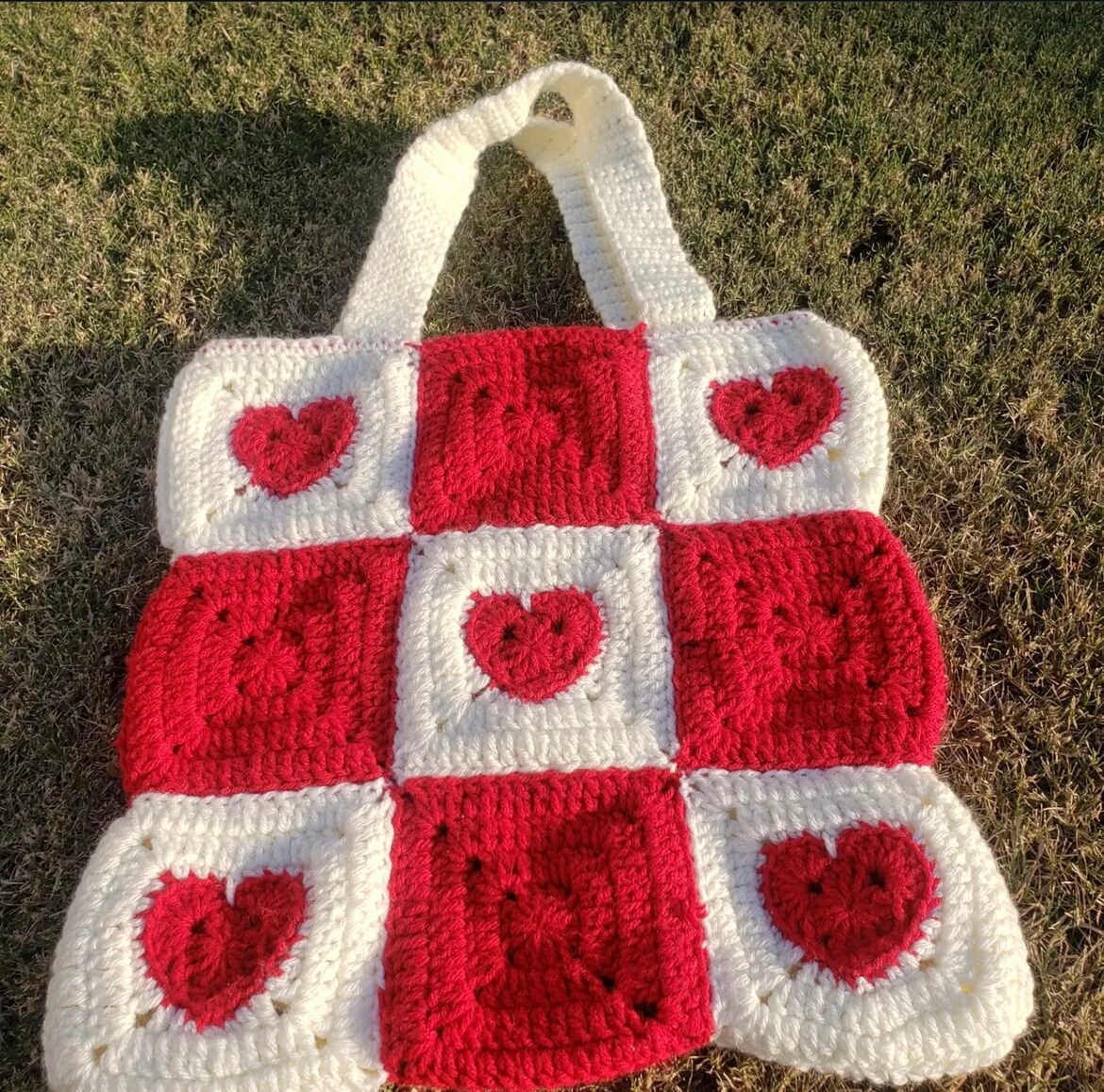 [RONRON] 24SS★HEART PATTERN MESH TOTE BAG★SALE pinkredhearttotecopy.jpg?v=