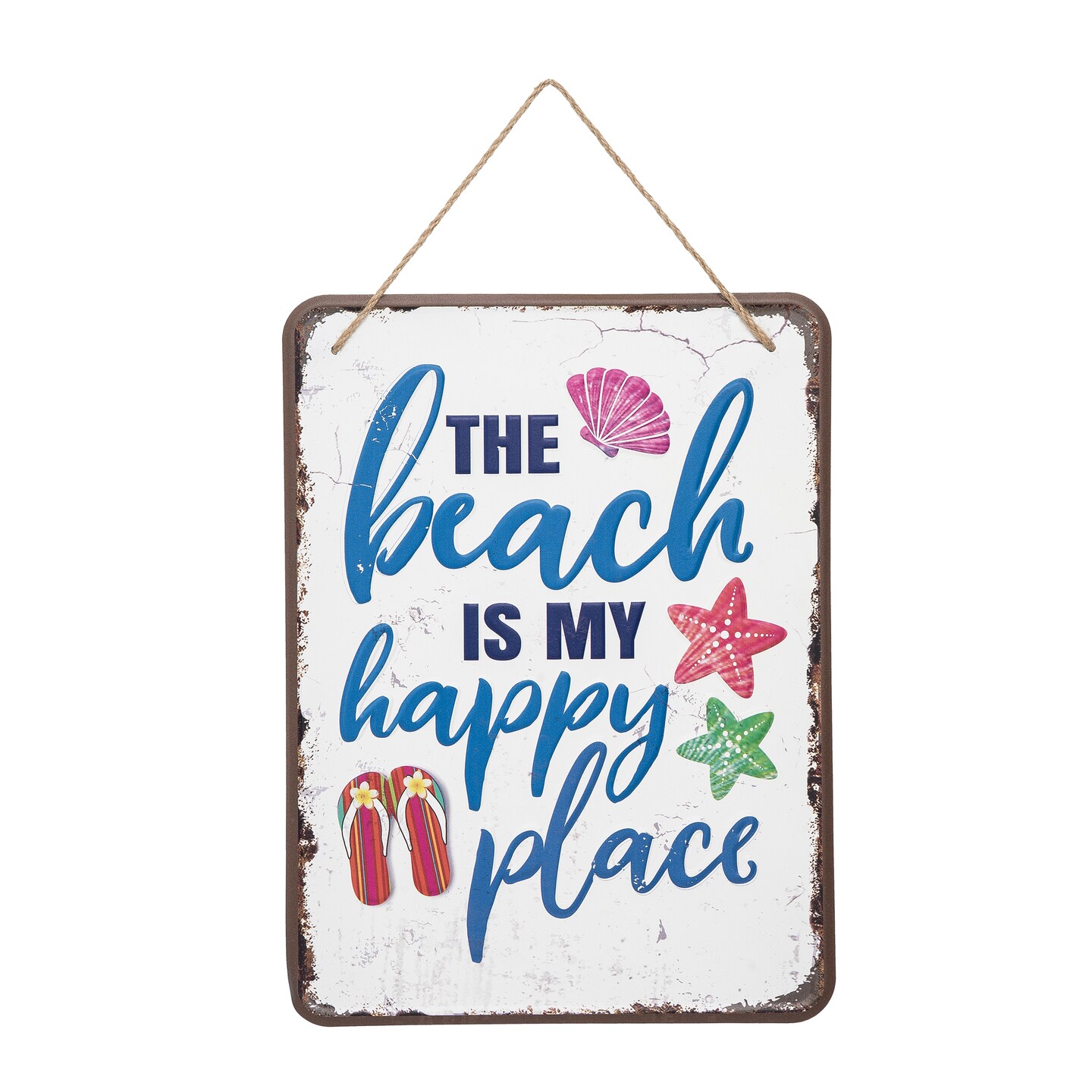 Happy Place Sign 11.81 x 15.75 x 0.2 Inches.