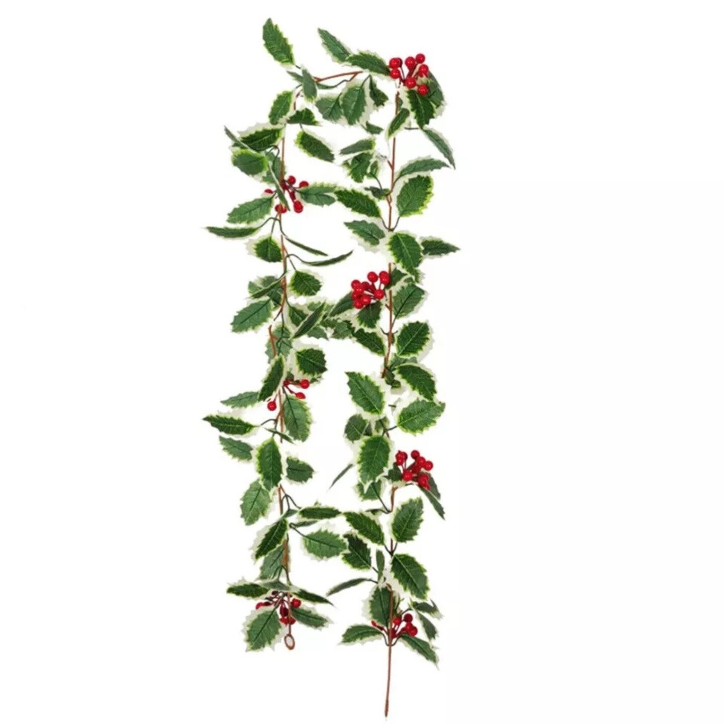 Kitcheniva 5.75Ft Christmas Red Berry Green Garland Vine