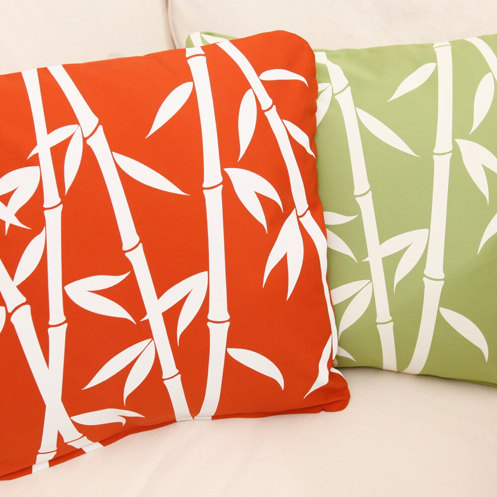 Orange Pillow, Orange and Grey Pillow Cover, Organic Throw Pillows, Tropical Pillow Covers, Asian Pillow Covers, Orange Decorative Pillows - image23