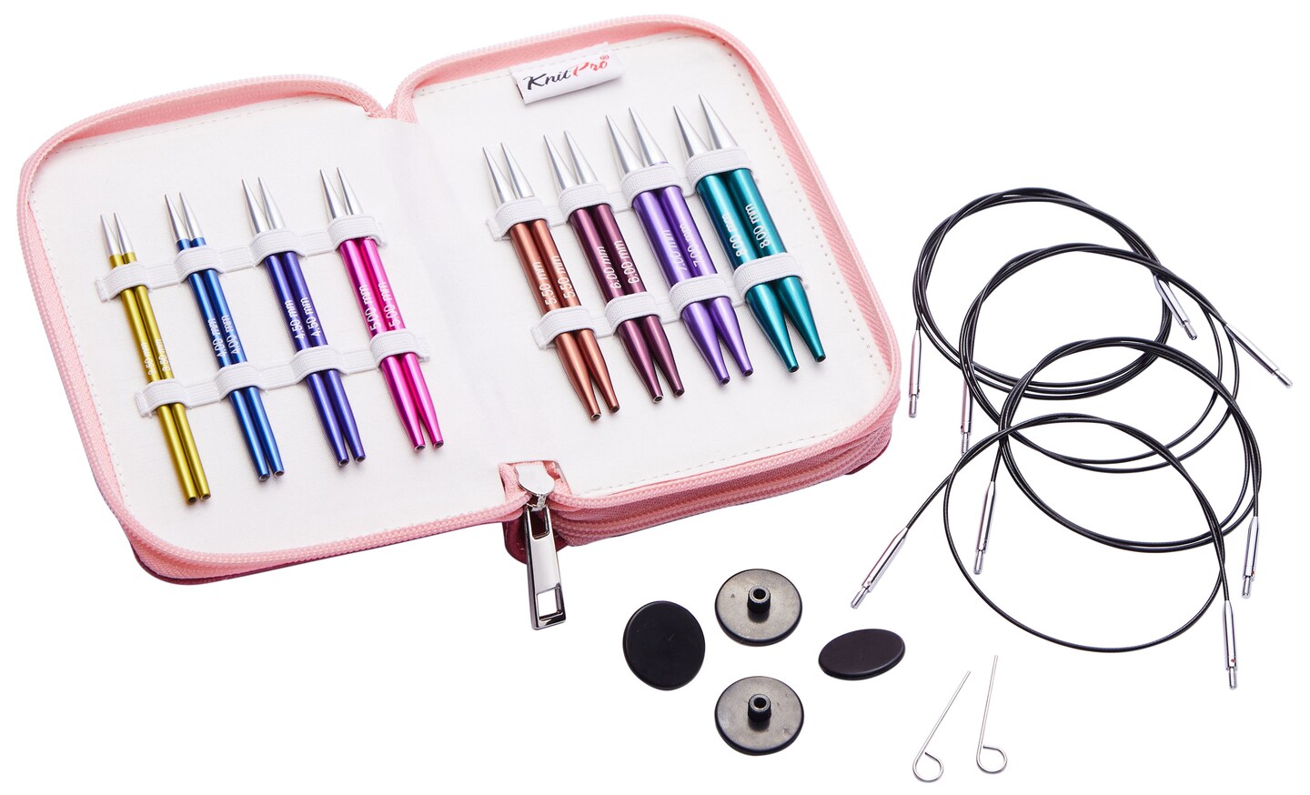 KnitPro-Zing Deluxe Interchangeable Knitting Needle Set 4&#x22;-Set Of 8 Pair - Special