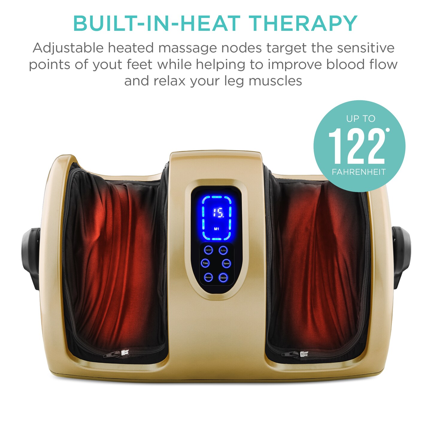 Best Choice Products Foot Massager Machine, Therapeutic Reflexology Massager w/ High-Intensity Rollers