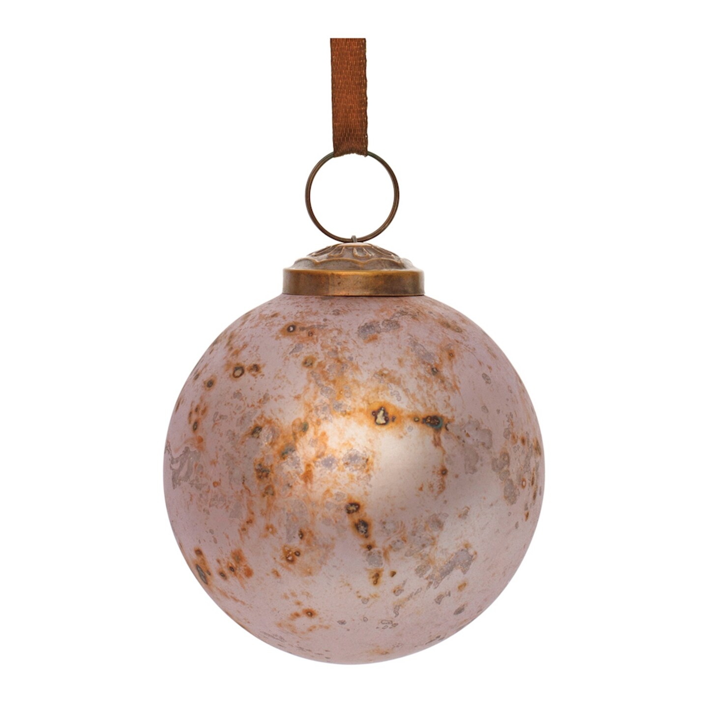 Melrose Mercury Glass Christmas Ball Ornaments - 4&#x22; (100mm) - Purple - 6ct