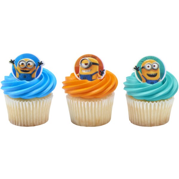 Despicable Me Minions Cupcake Rings 12ct