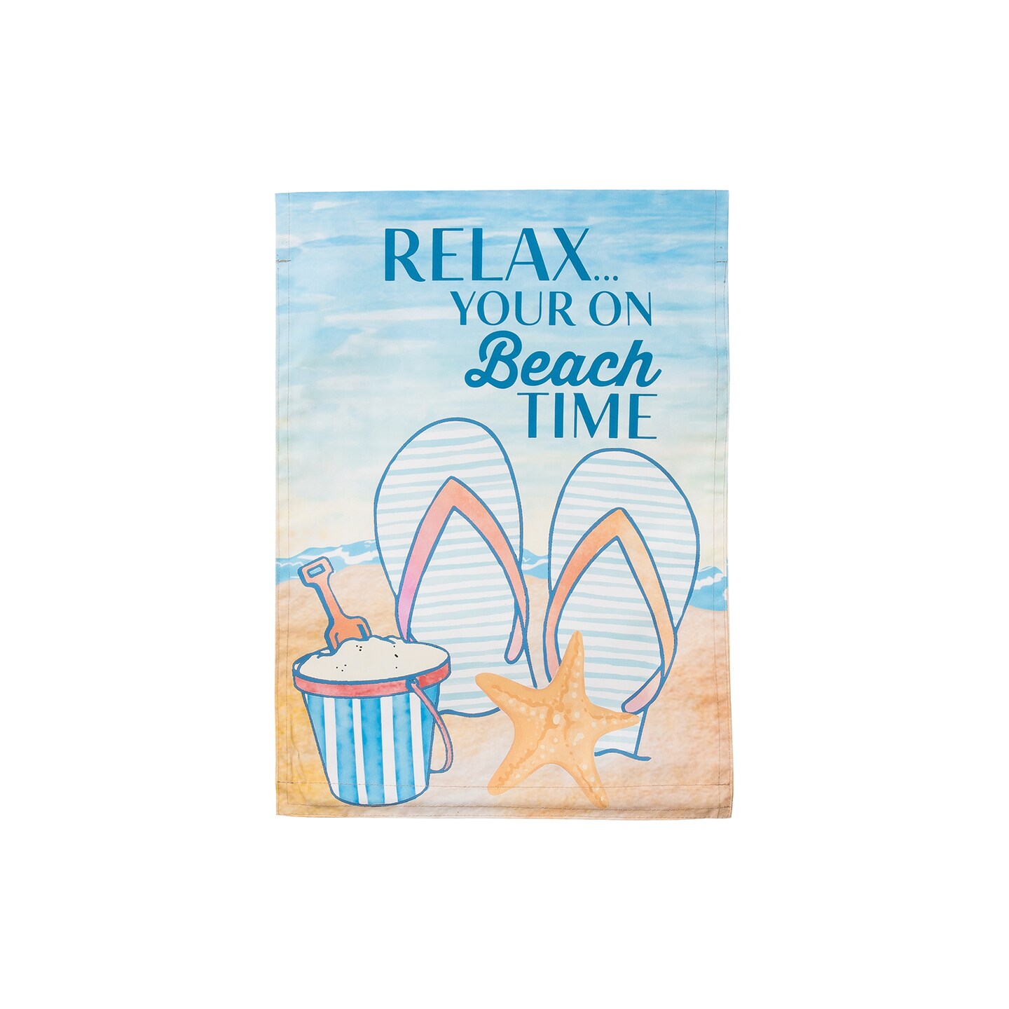 Beach Time Flip Flop Flag
