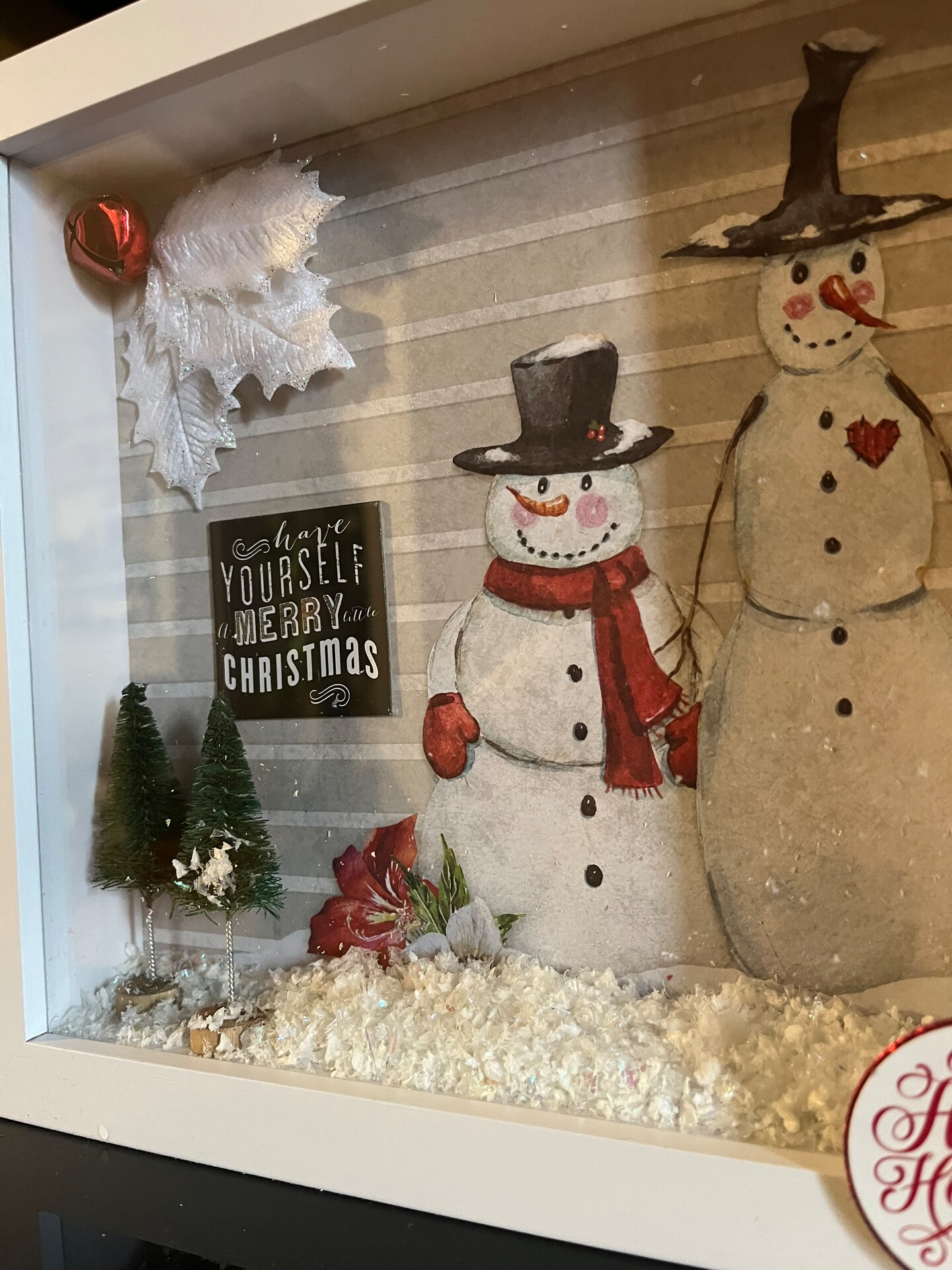 Christmas tabletop shadow box | MakerPlace by Michaels