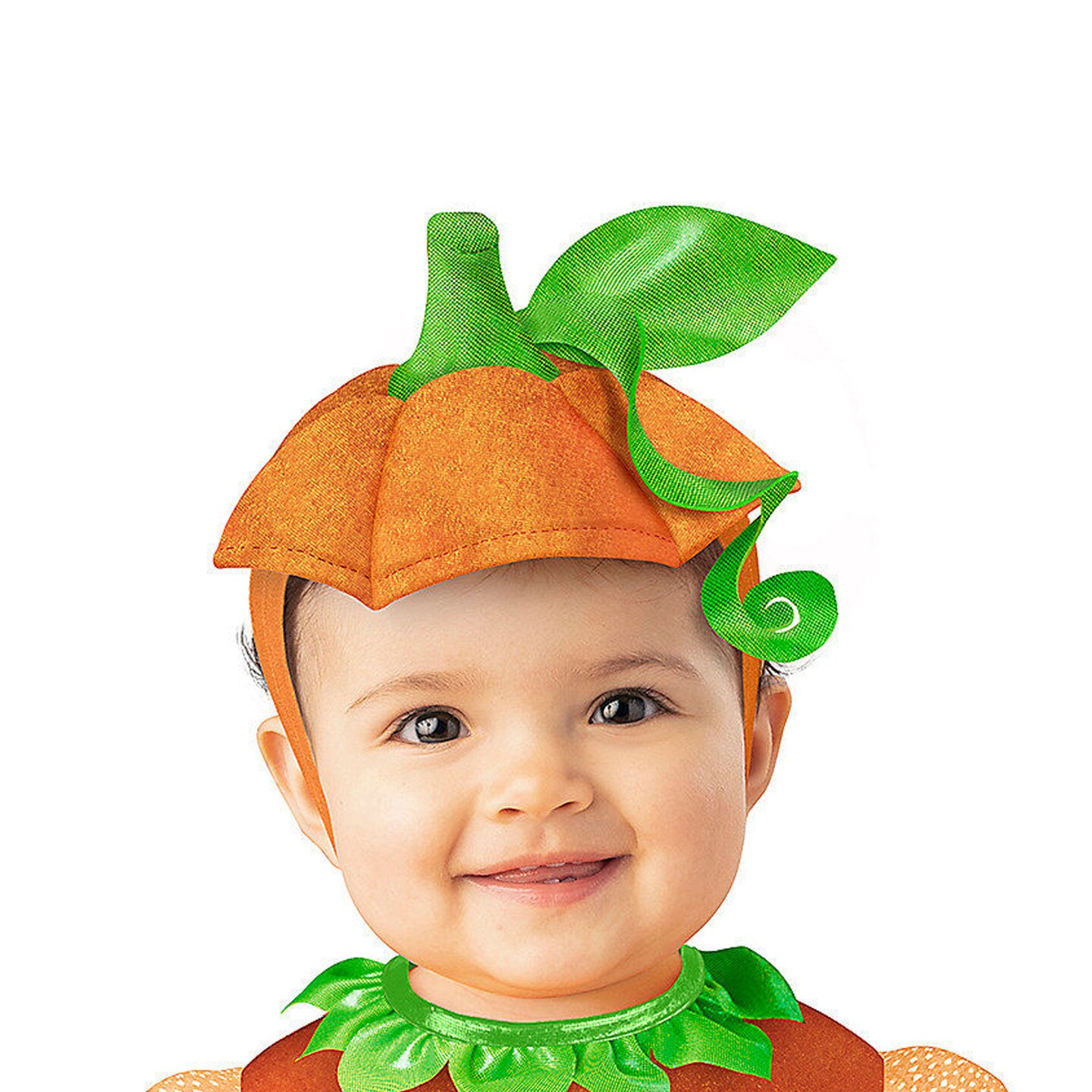 Baby Girl Orange &#x26; Green Polyester Pretty Pumpkin Tutu Halloween Costume