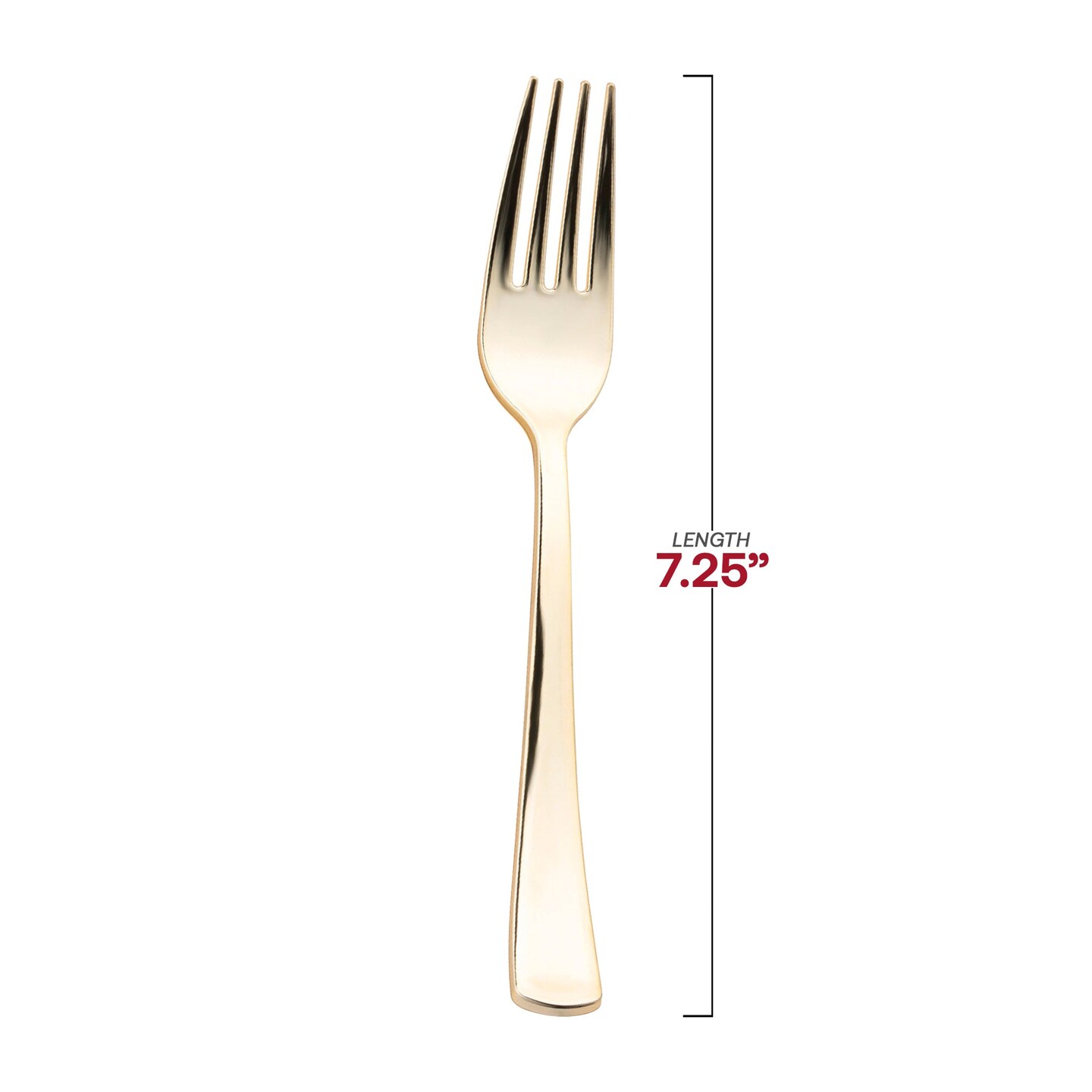Shiny Metallic Gold Plastic Forks (600 Forks)