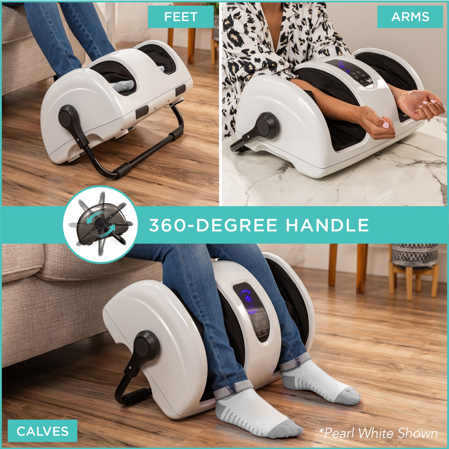 Best Choice Products Foot Massager Machine, Therapeutic Reflexology Massager w/ High-Intensity Rollers