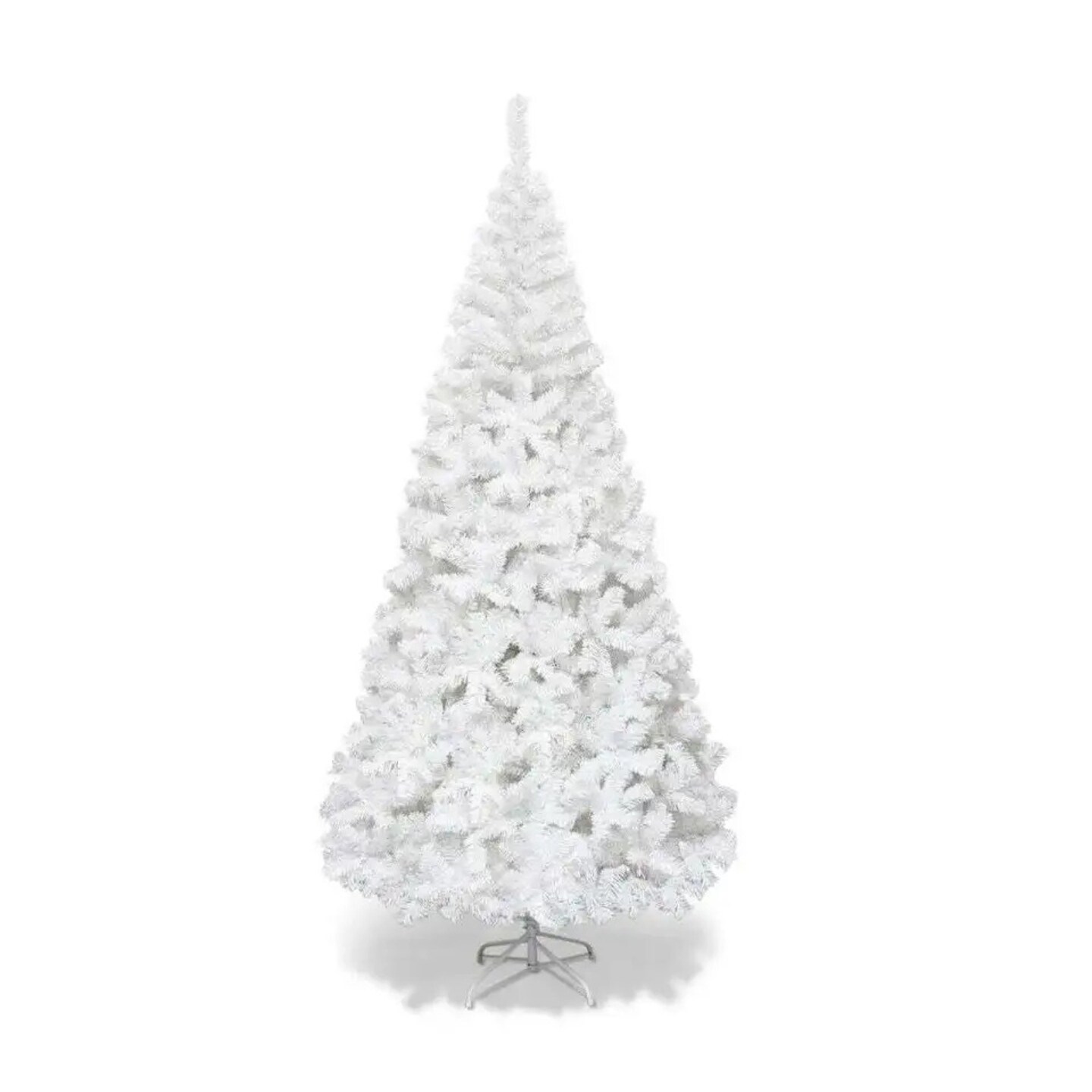 Kitcheniva White Holiday Pine PVC Artificial Christmas Tree With Stand 6 FT
