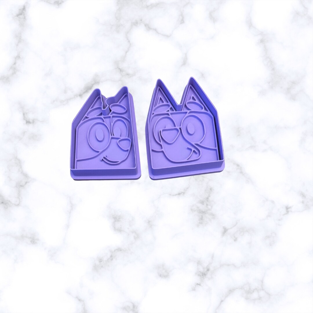 Aussie dogs, cookie cutters, with stamps, and Here Come the Grannies