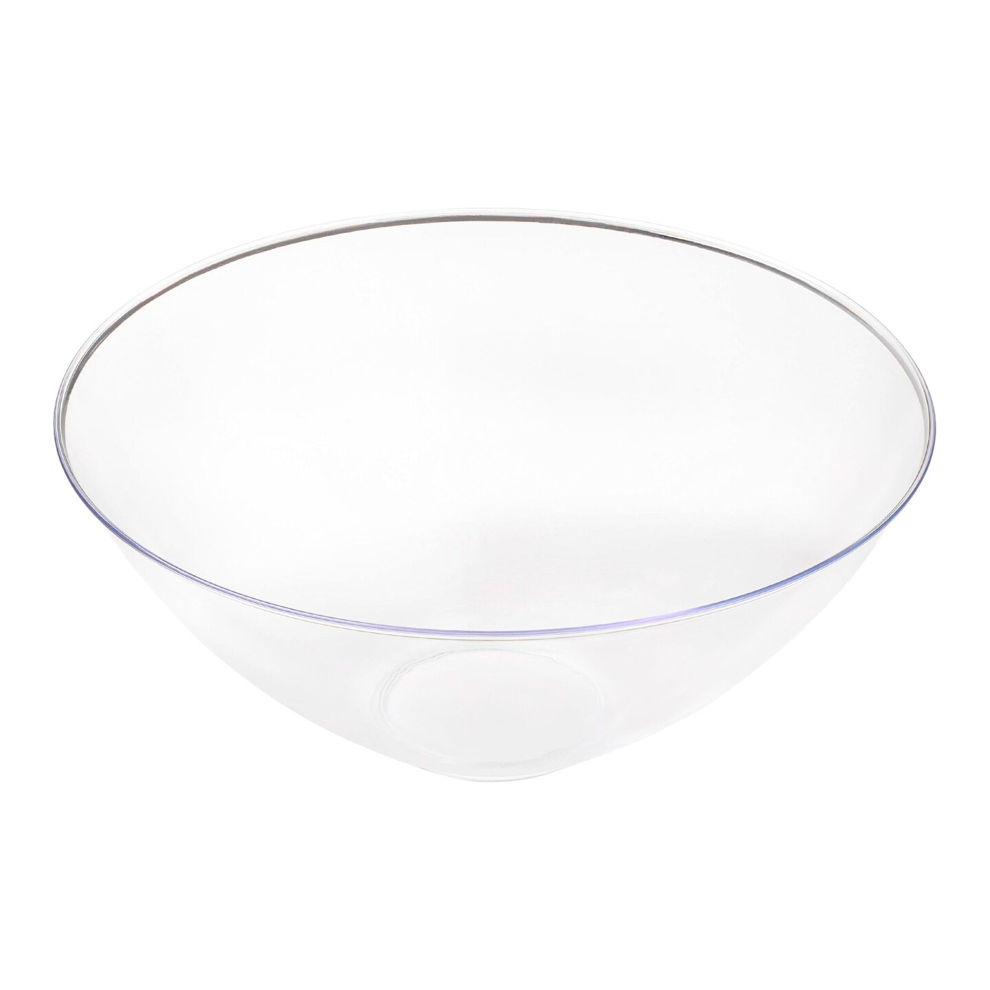 Solid Clear Organic Round Disposable Plastic Bowls - 32 oz. (60 Bowls)