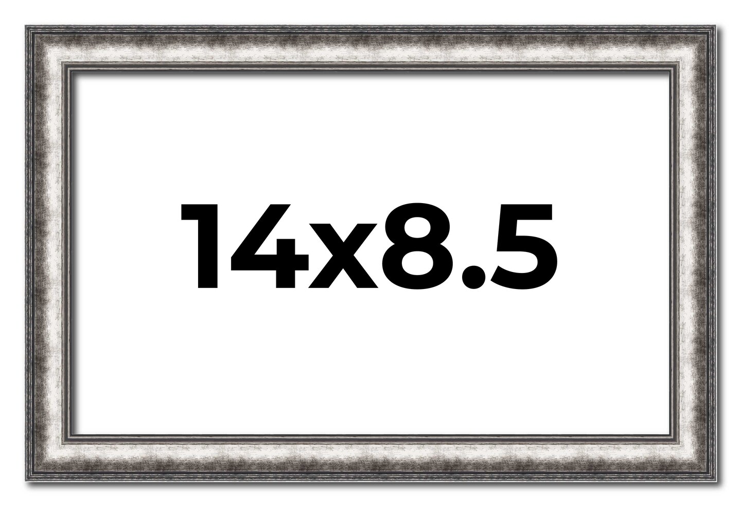 Photo Size Slim Profile Silver Frame - UV Acrylic, Foam Board Backing, Hanging Hardware