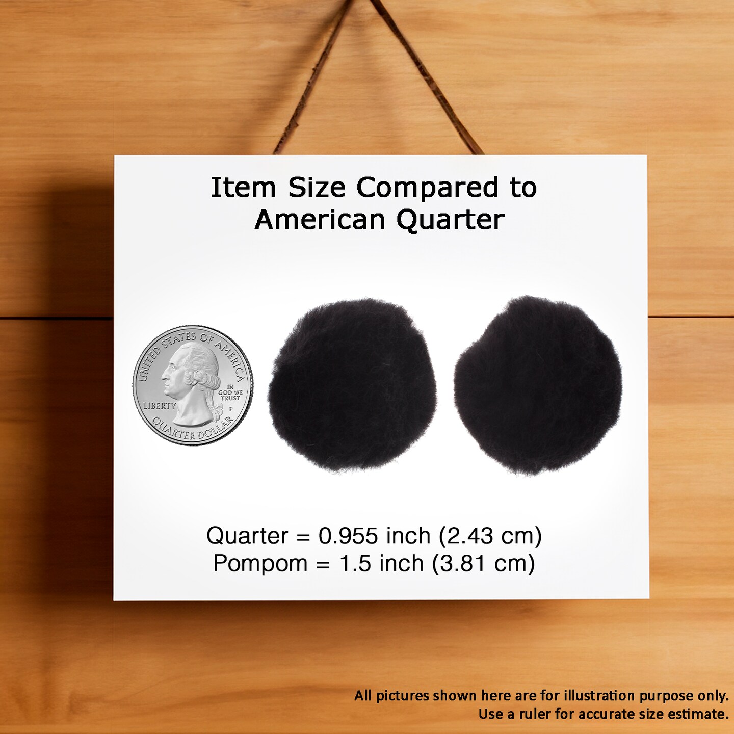 John Bead 1.5&#x22; Pom Poms, 50ct.