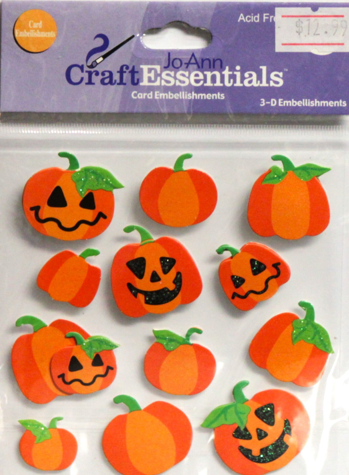 JoAnn Craft Essentials Vintage Halloween Dimensional Stickers