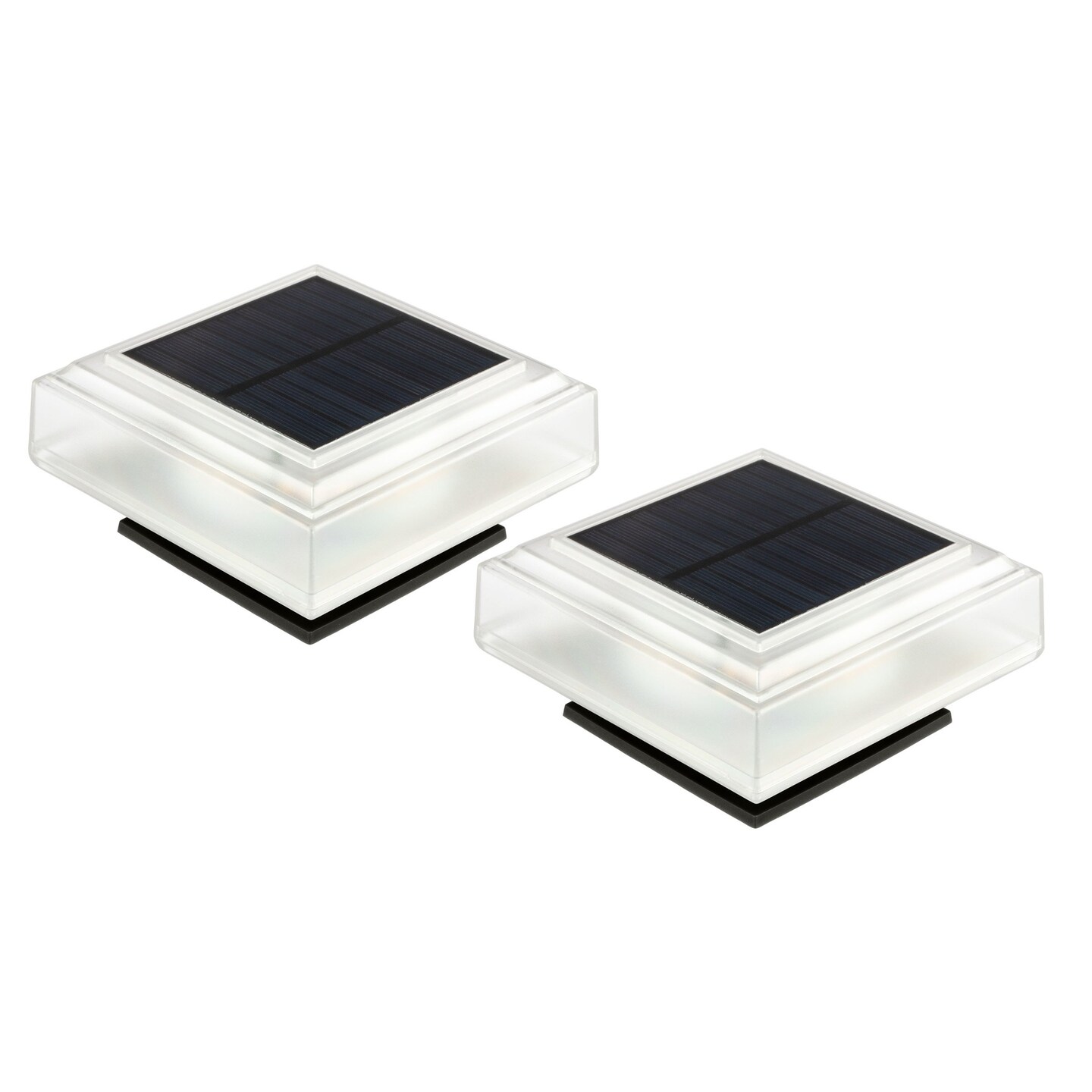 Solar Post Cap Lights - 2-Pack Warm Fence Lights Solar Powered Deck Lights - Waterproof Led 6X6 5X5 Or 4X4 Post Solar