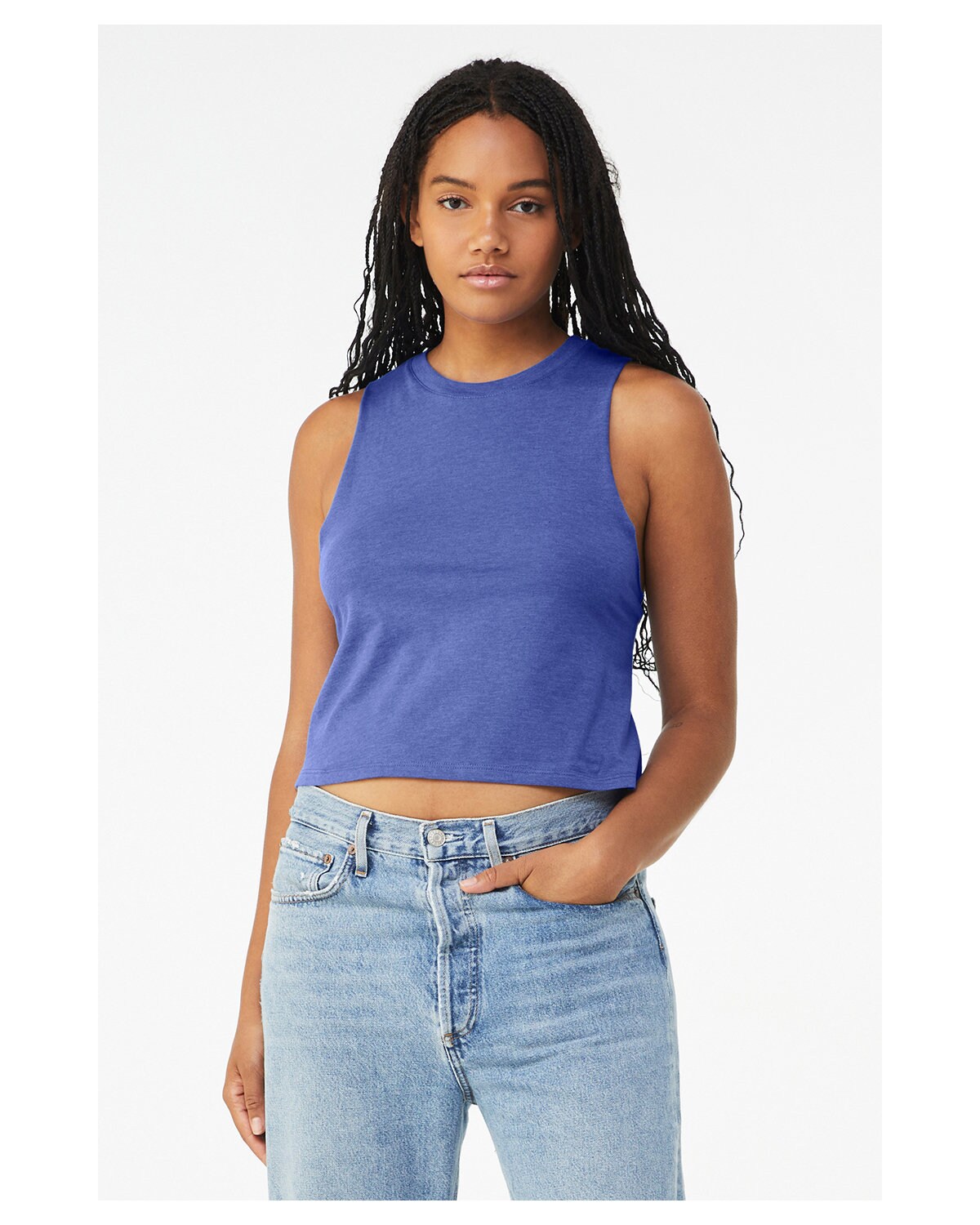 Bella + Canvas&#xAE; Ladies Racerback Cropped Tank