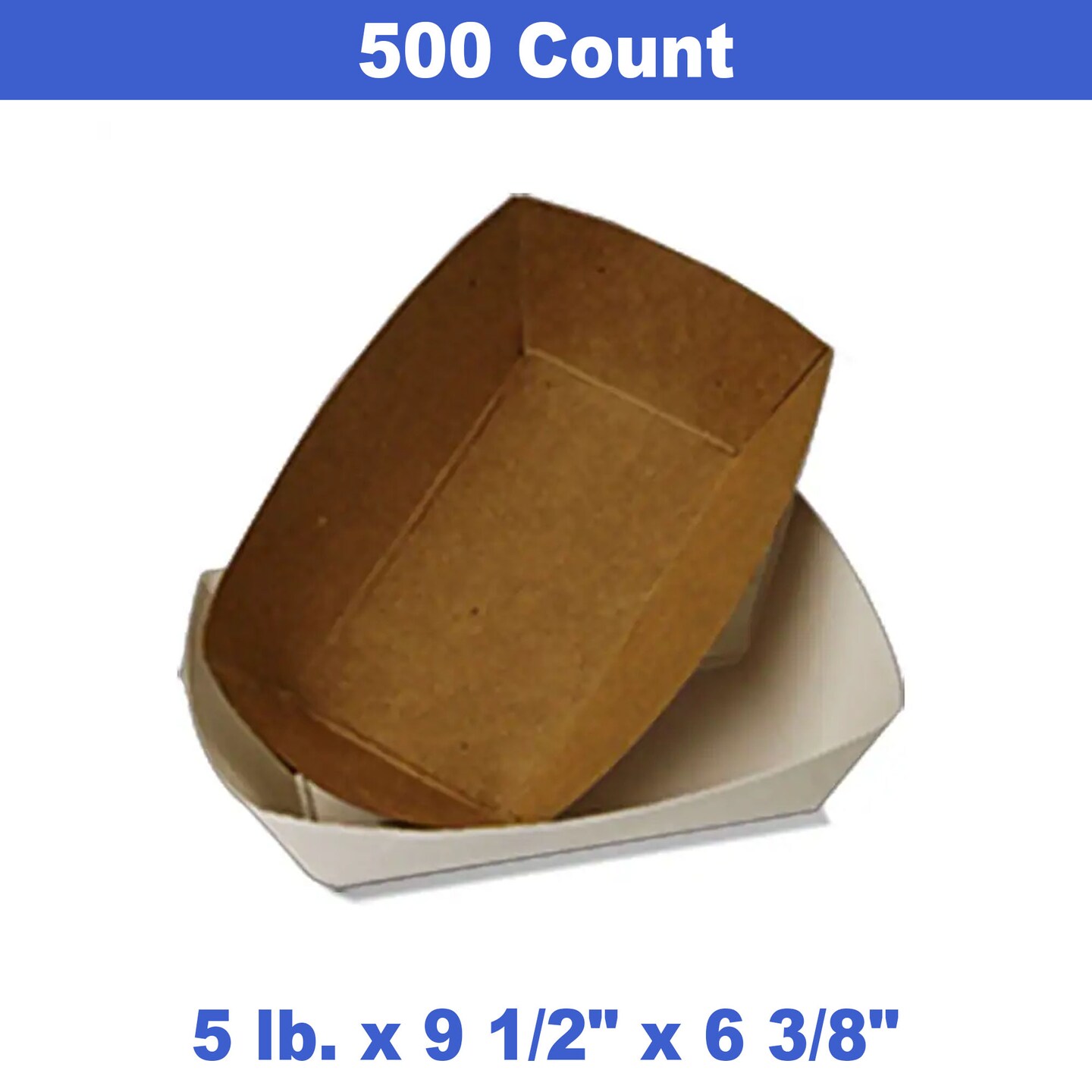 Food Trays 5 lb. 9 1/2 &#x27;&#x27; 6 3/8 &#x27;&#x27;