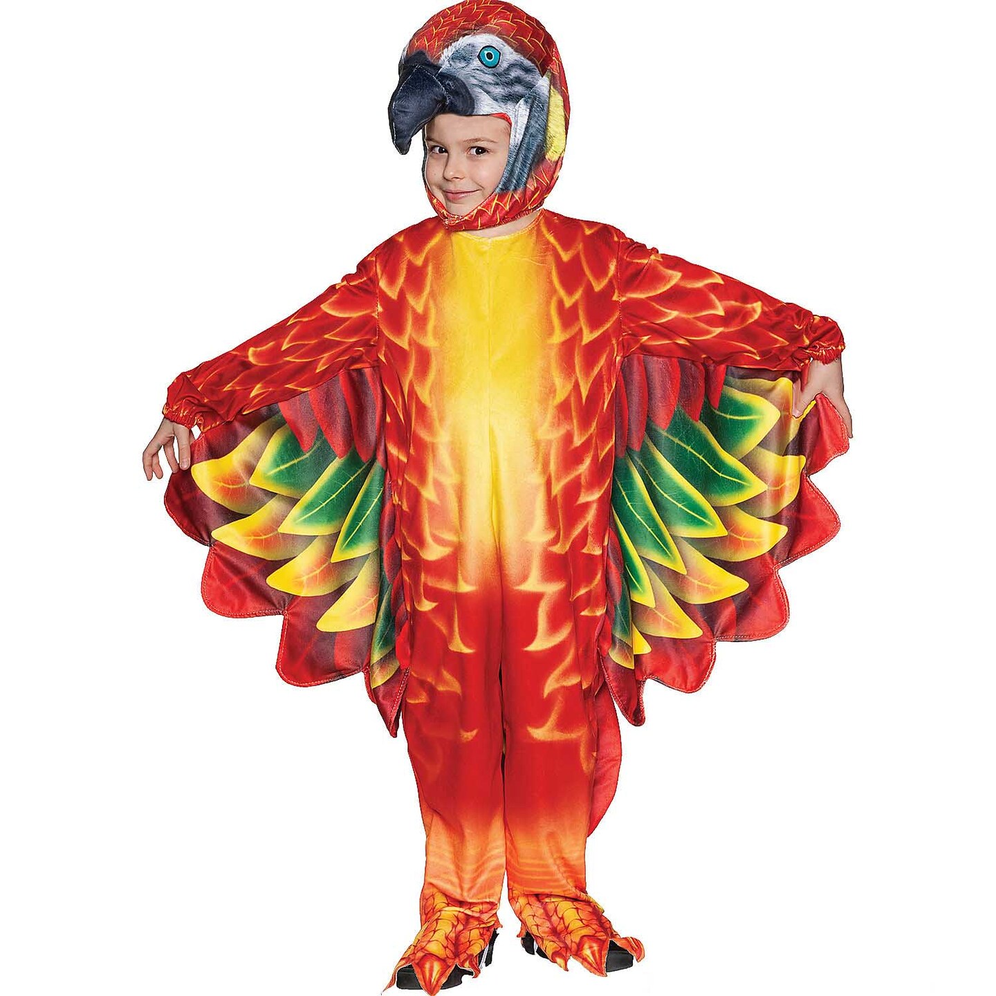 Toddler Red Parrot Printed Costume