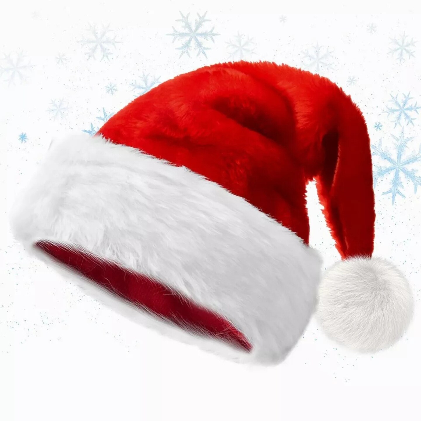 Kitcheniva Premium Christmas Santa Claus Hat For Kids And Adults