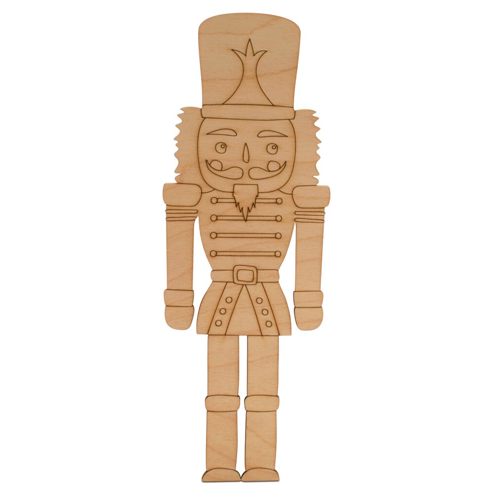 Christmas Wood Nutcracker Cutout, From 6"- 24" | Woodpeckers