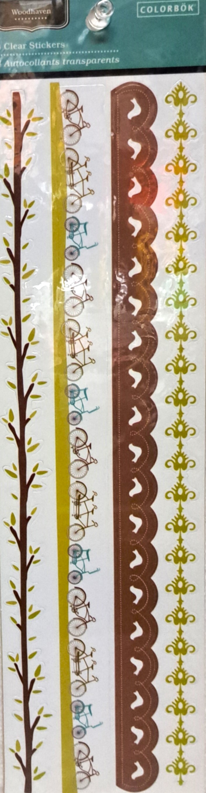Colorbok Woodhaven Clear Sticker Border Stickers