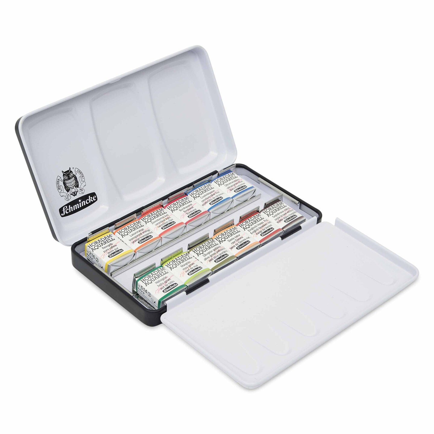Schmincke Horadam Aquarell Watercolor Pans - Blick Exclusive! Set of 12, Summer and Autumn, Half Pans