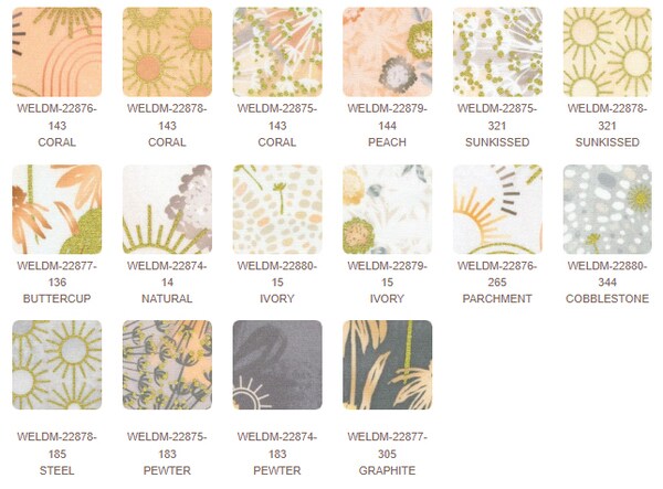 Wishwell Summerstone 10" Square Pack (Layer Cake / Ten Square) by Wishwell for Robert Kaufman (TEN-1361-42)