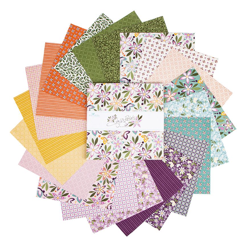 Juju&#x27;s Petals 10&#x22; Square Pack (Layer Cake / 10&#x22; Stacker) by  for Riley Blake (10-16610-42)