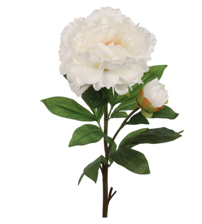 2-Pack 30" Artificial Peony Stems – Lifelike Silk Blooms for Elegant Floral Décor & Arrangements