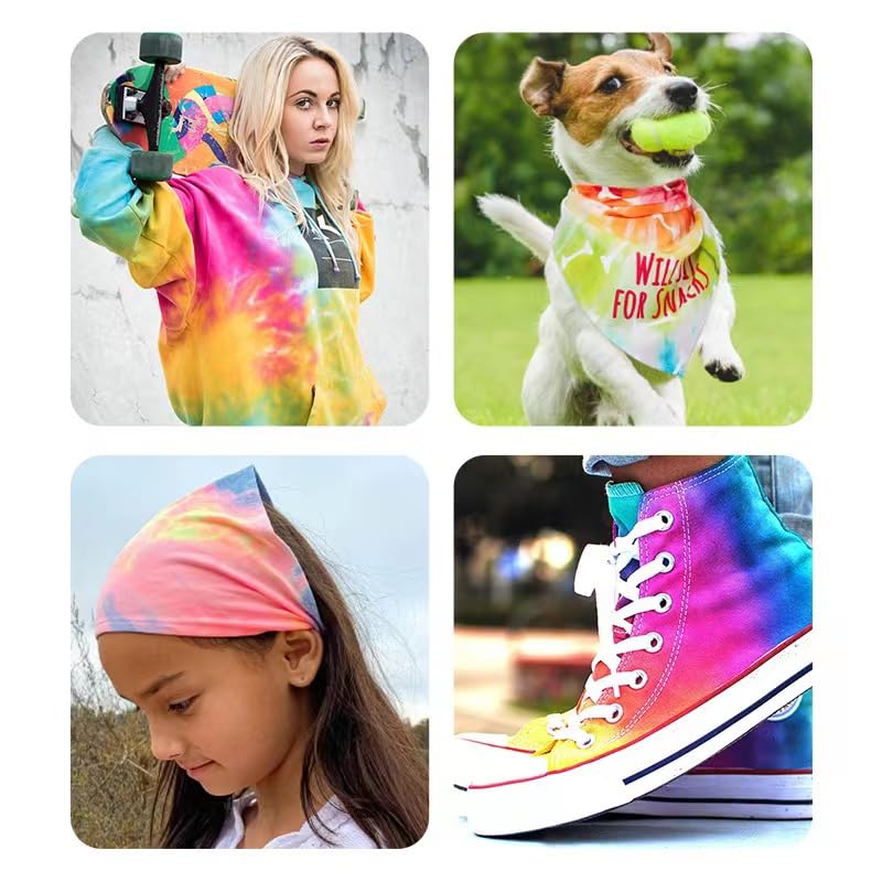 26 Colors Tie Dye Powder, Rainbow Tie Dye Powder Fabric Dye for Tie Dying, Tie Dye Kits DIY Coloring Party Supplies Suitable for Children Adult (26 Colors)