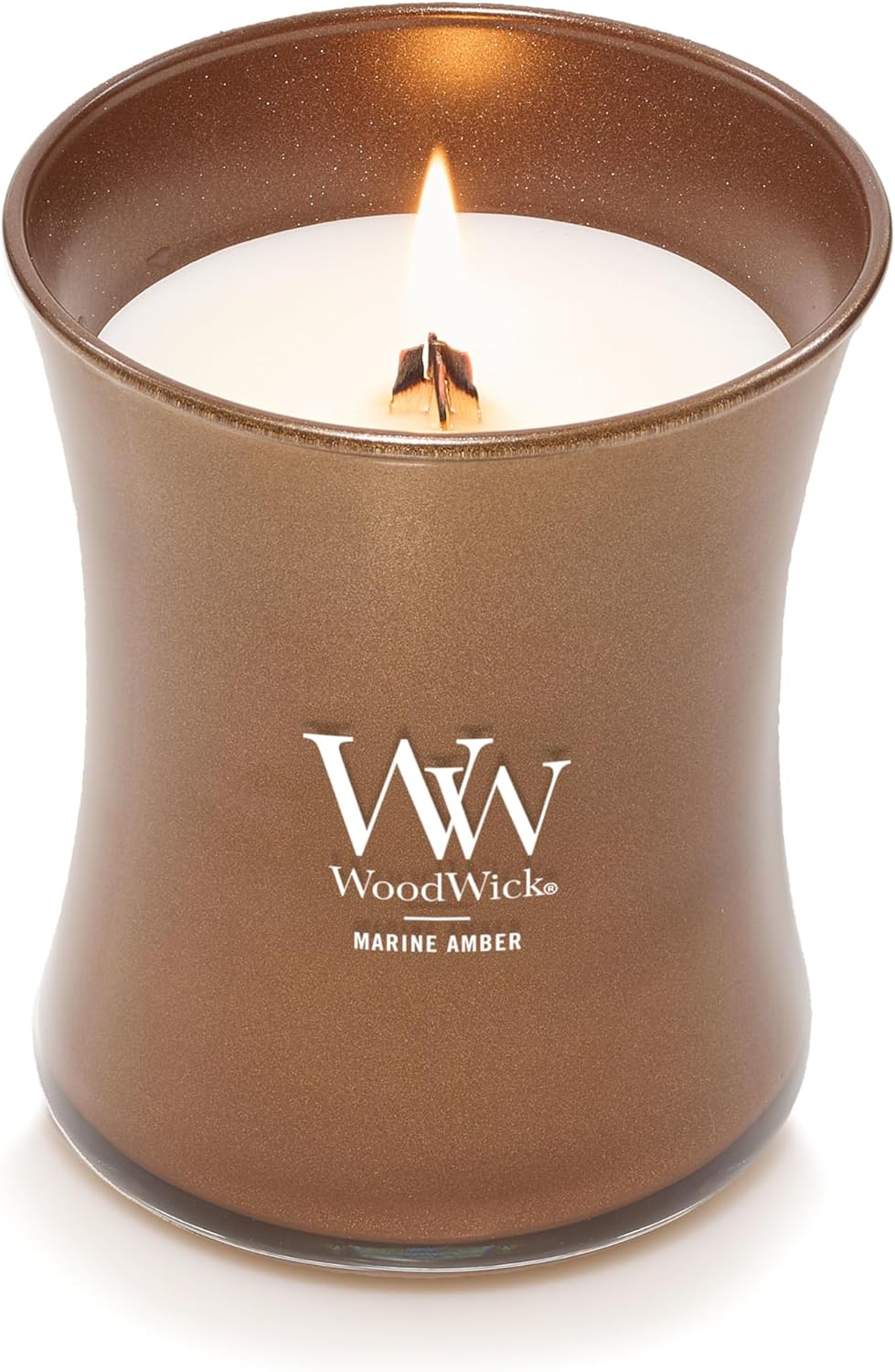 Marine Amber Scented Candle, Crackles as it Burns, Precious Metals Collection, Home Décor, Gifting