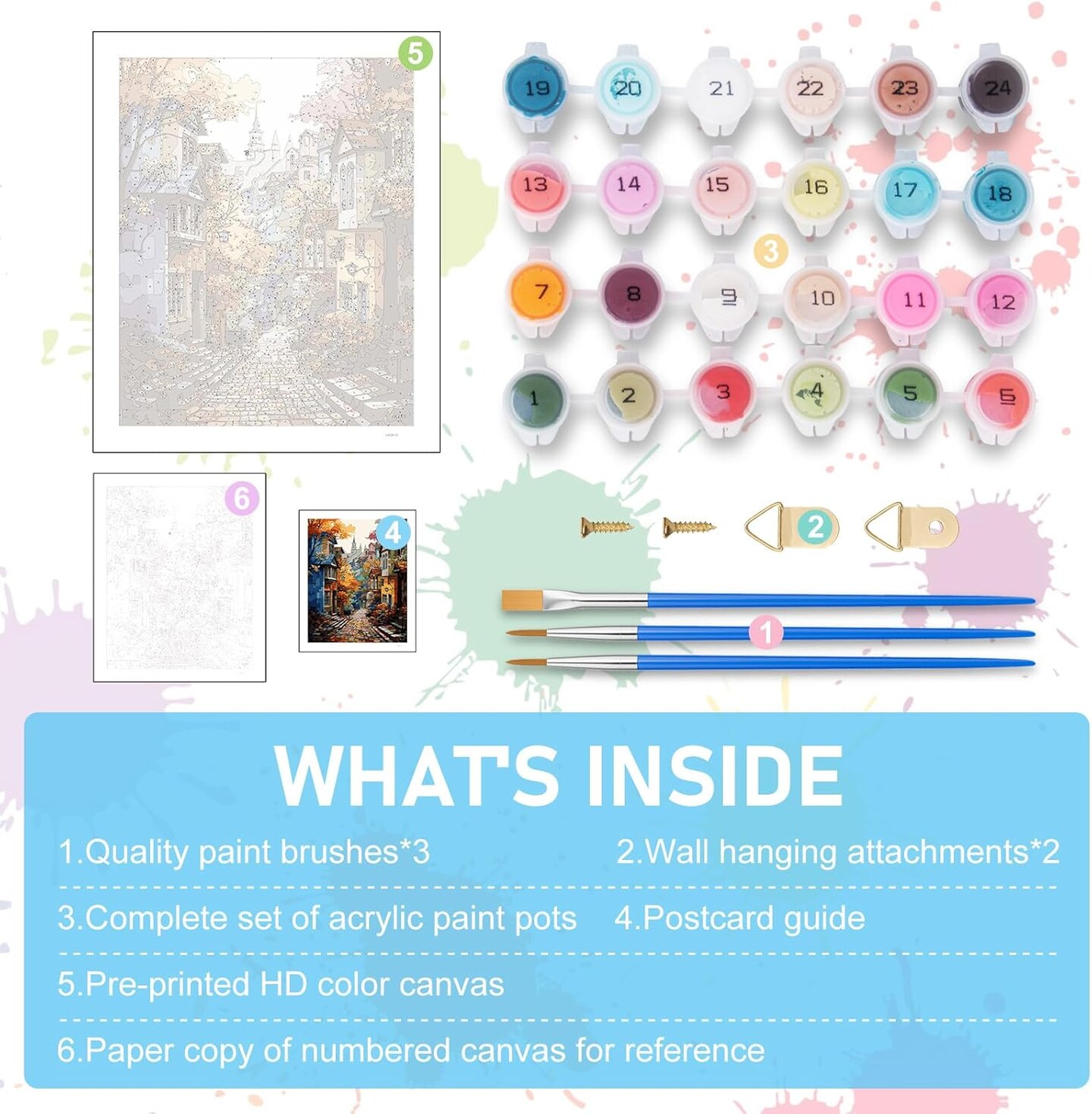 Paint by Numbers Kit for Adults – 16×20" DIY Acrylic & Oil Canvas Painting Kit for Beginners, Home Wall Decor & Gift (Unframed)