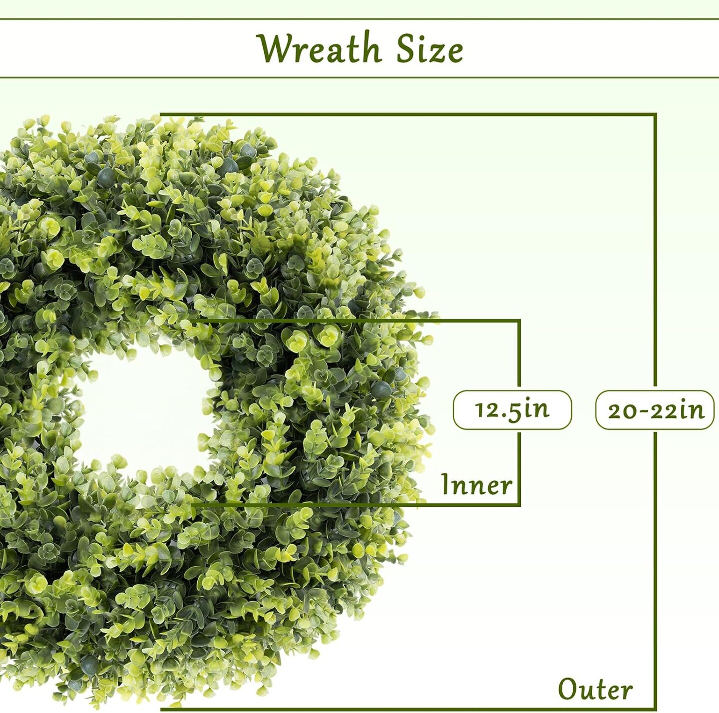 Green Boxwood Wreath &#x2013; Front Door D&#xE9;cor