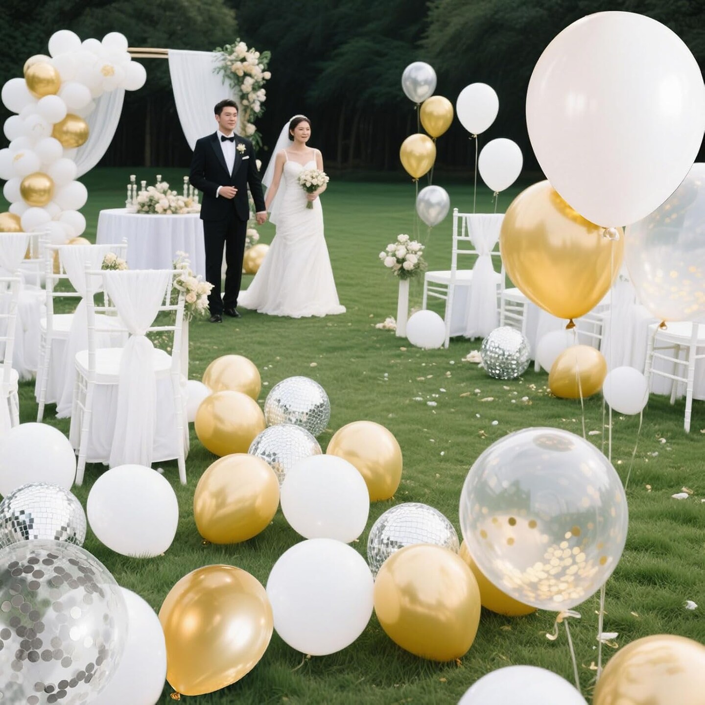 60 Pcs Balloons with 4 color choices