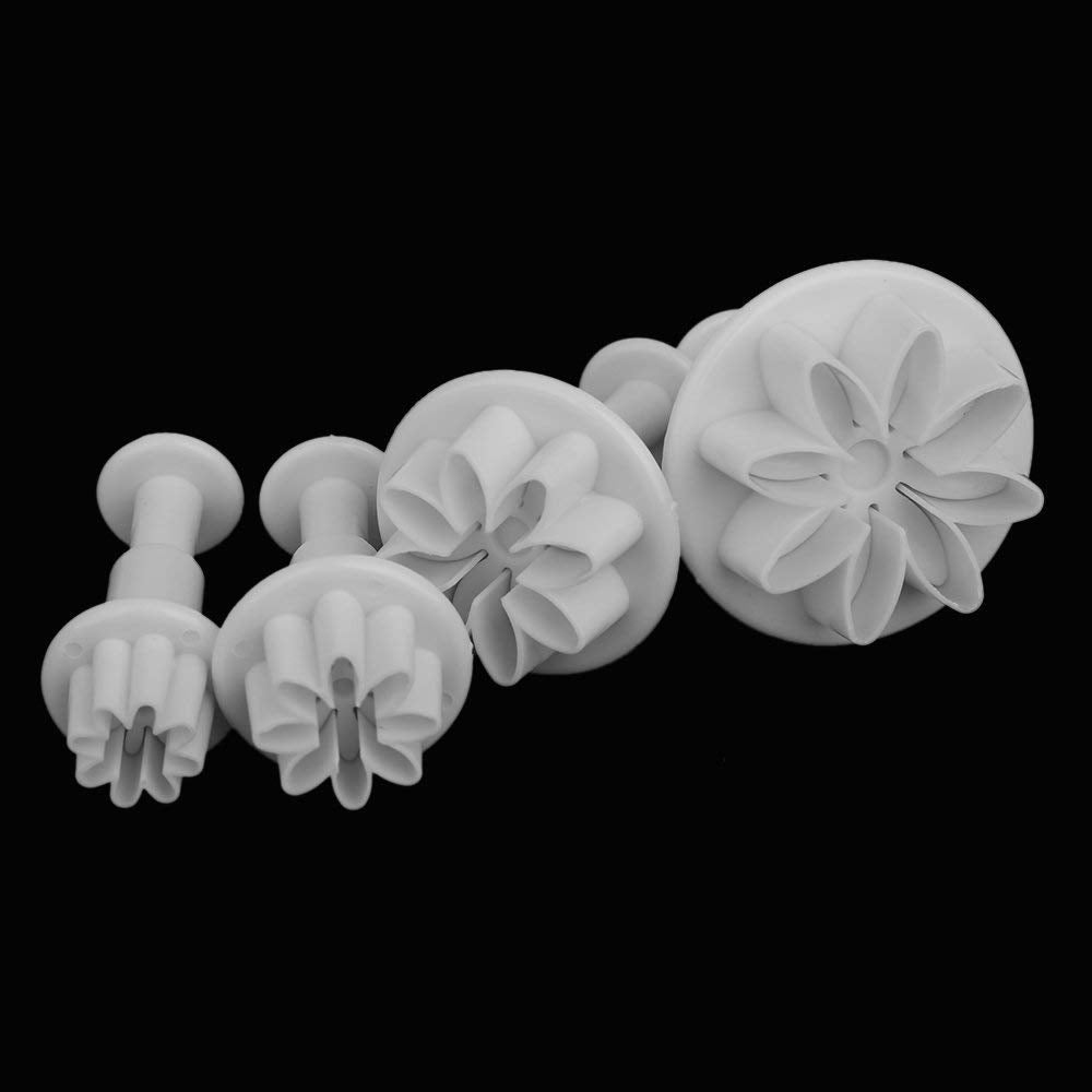 33 Piece Fondant Cake Cookie Plunger Cutter Sugarcraft Flower Leaf Butterfly Heart Shape Decorating Mold DIY Tools