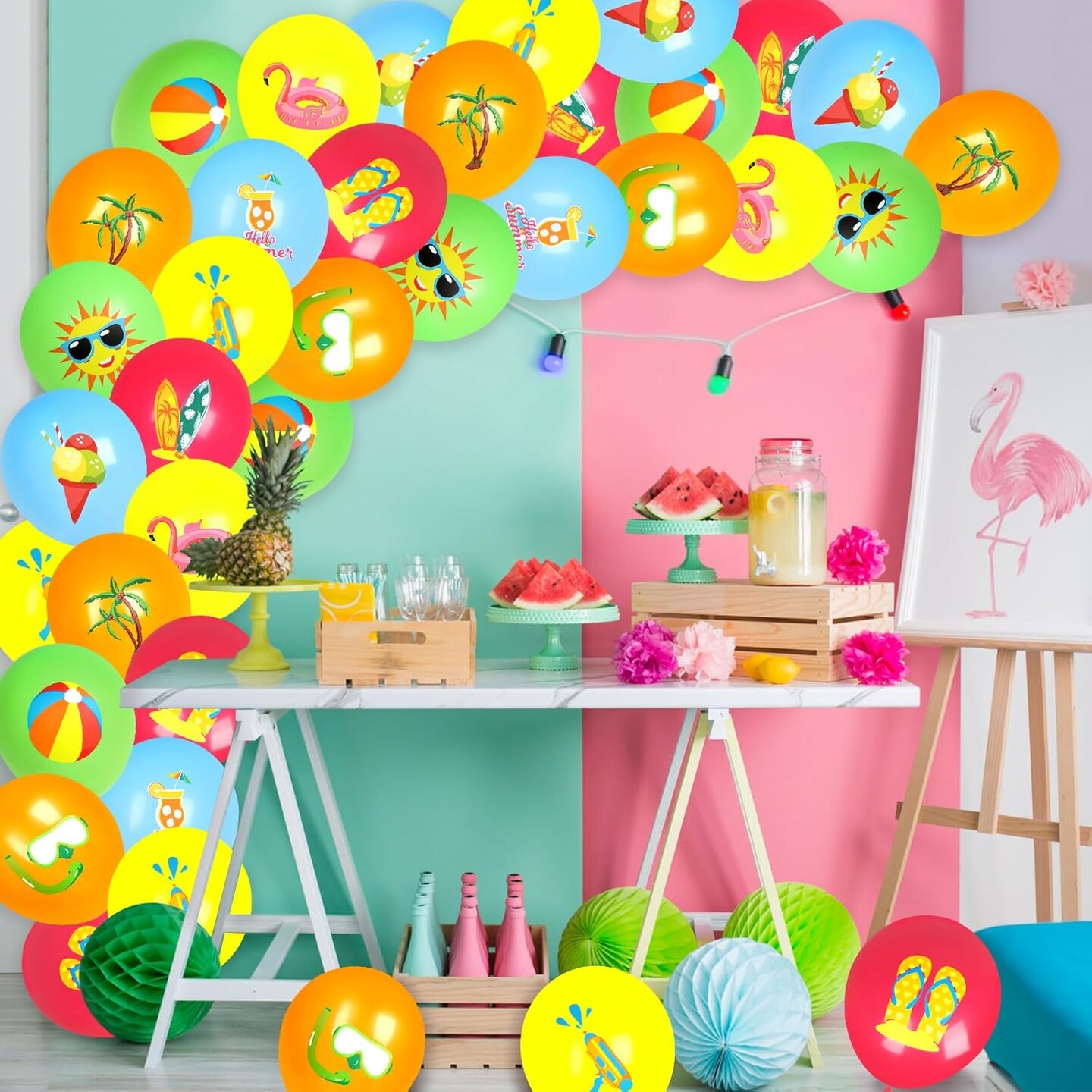 50 Pieces Summer Party Balloons