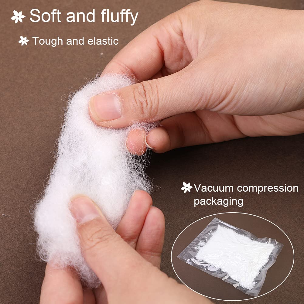 10.5oz Stuffing for Stuffed Animals, Stuffing for Crafts Crochet Stuffing Polyester Fiber Fill Resilience for Fill Fiber Animal Stuffing