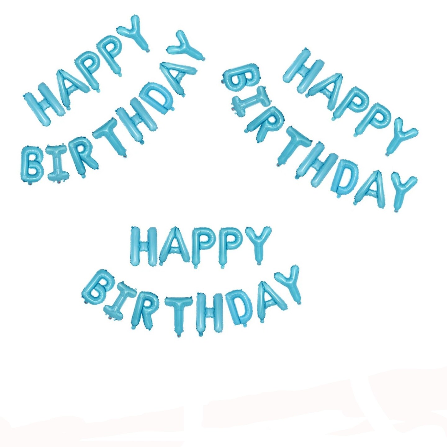 Happy Birthday Self-Inflating Balloon Banner Party Decoration