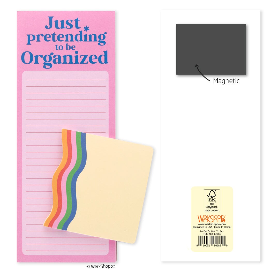 To Do Or Not To Do Magnetic Pad Set, To Do List and Grocery List Notepad