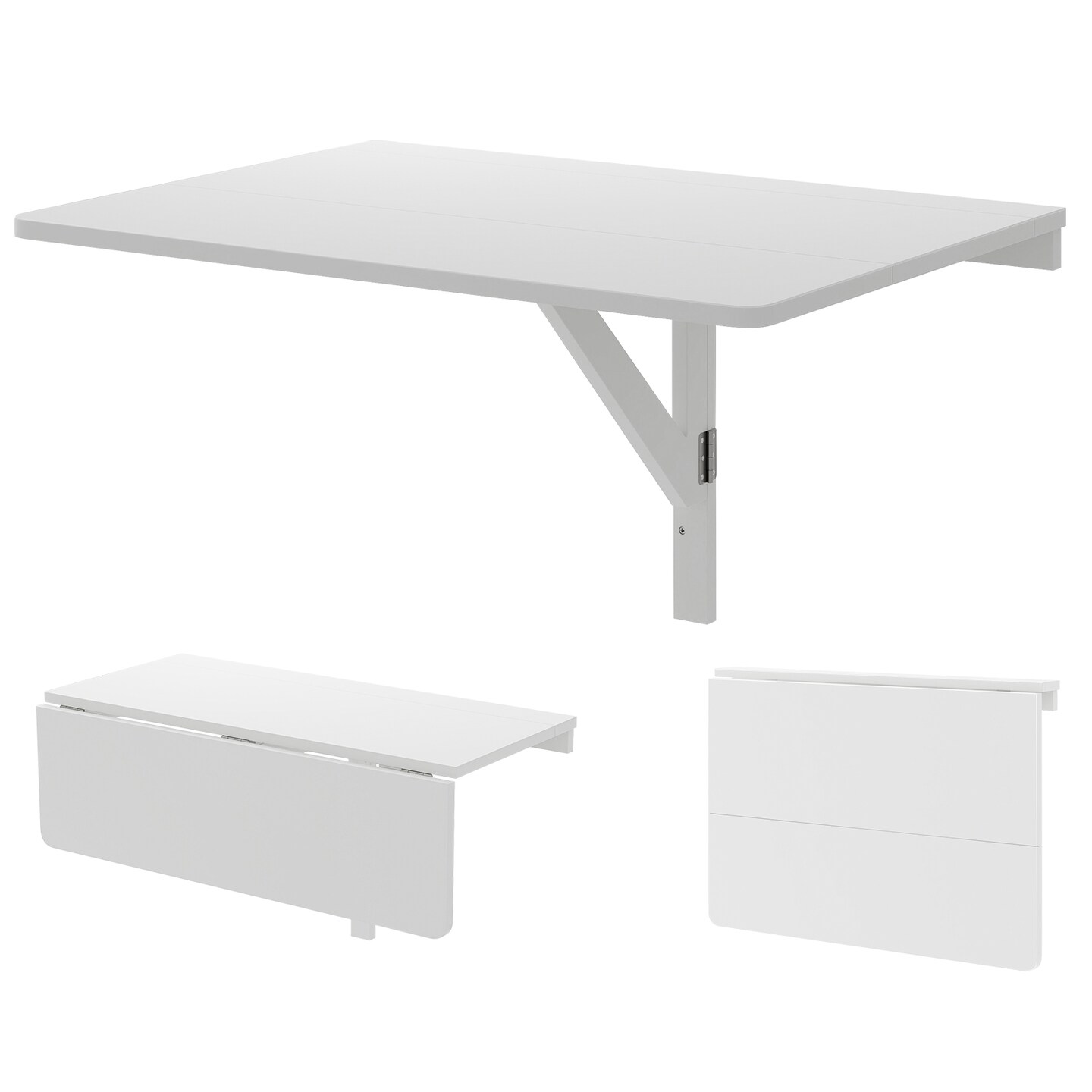 Space-Saving Wall Mounted Folding Table for Dining and Workspaces