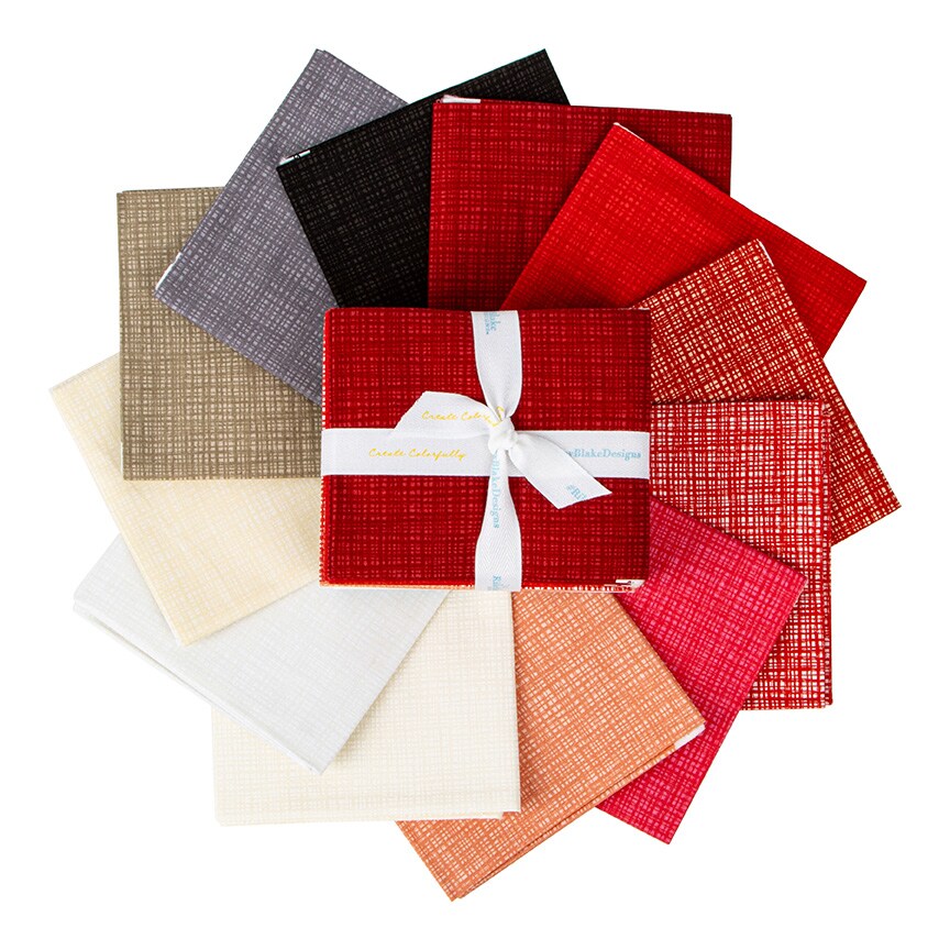 Texture Fat Quarter Bundle in Valentine by Sandy Gervais for Riley Blake (FQ-VAL610-12)