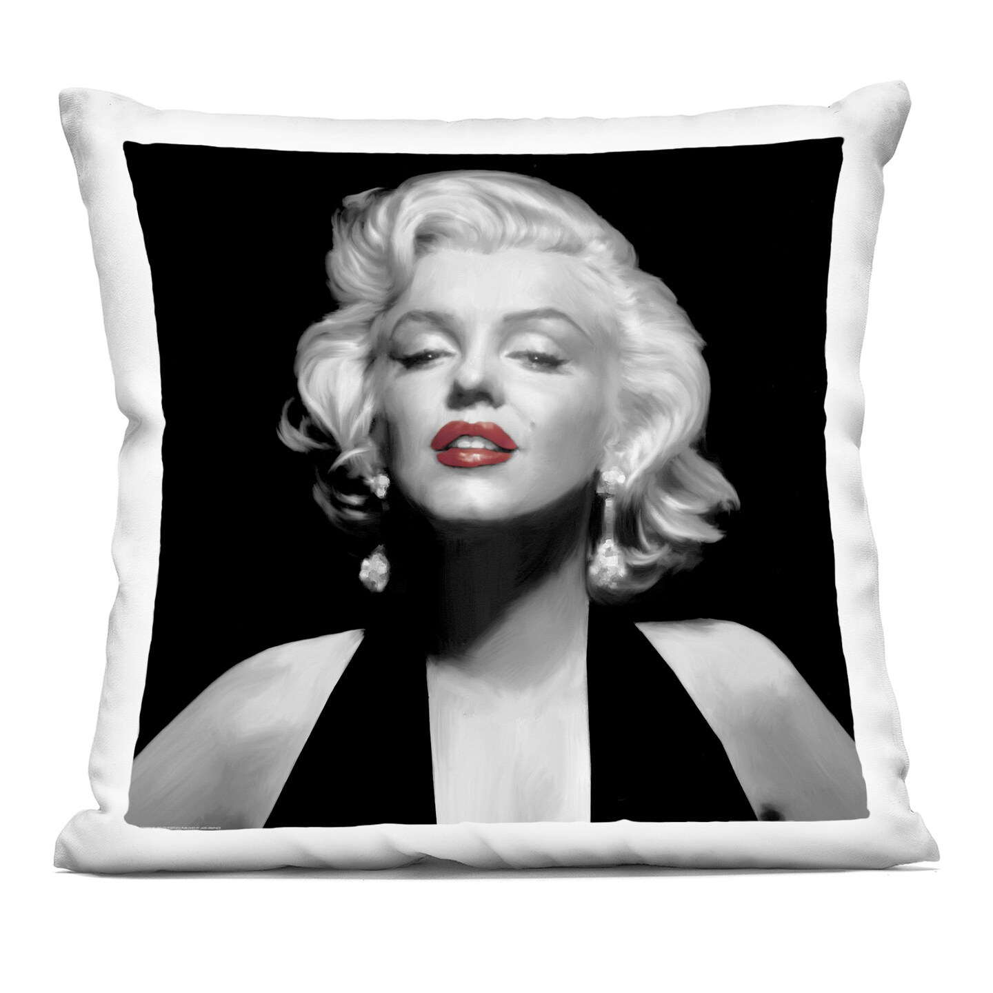 Stupell Industries Halter Top Marilyn Portrait Decorative Printed Throw Pillow, design by Jadei Graphics, 18 x 7 x 18