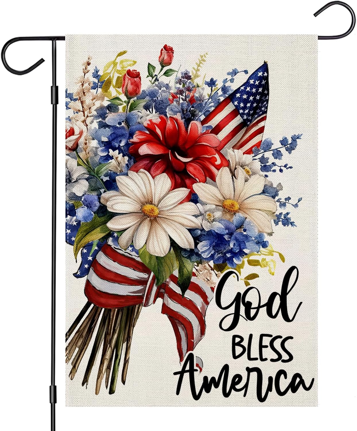 4th of July Garden Flags 12x18 Inch Double Sided