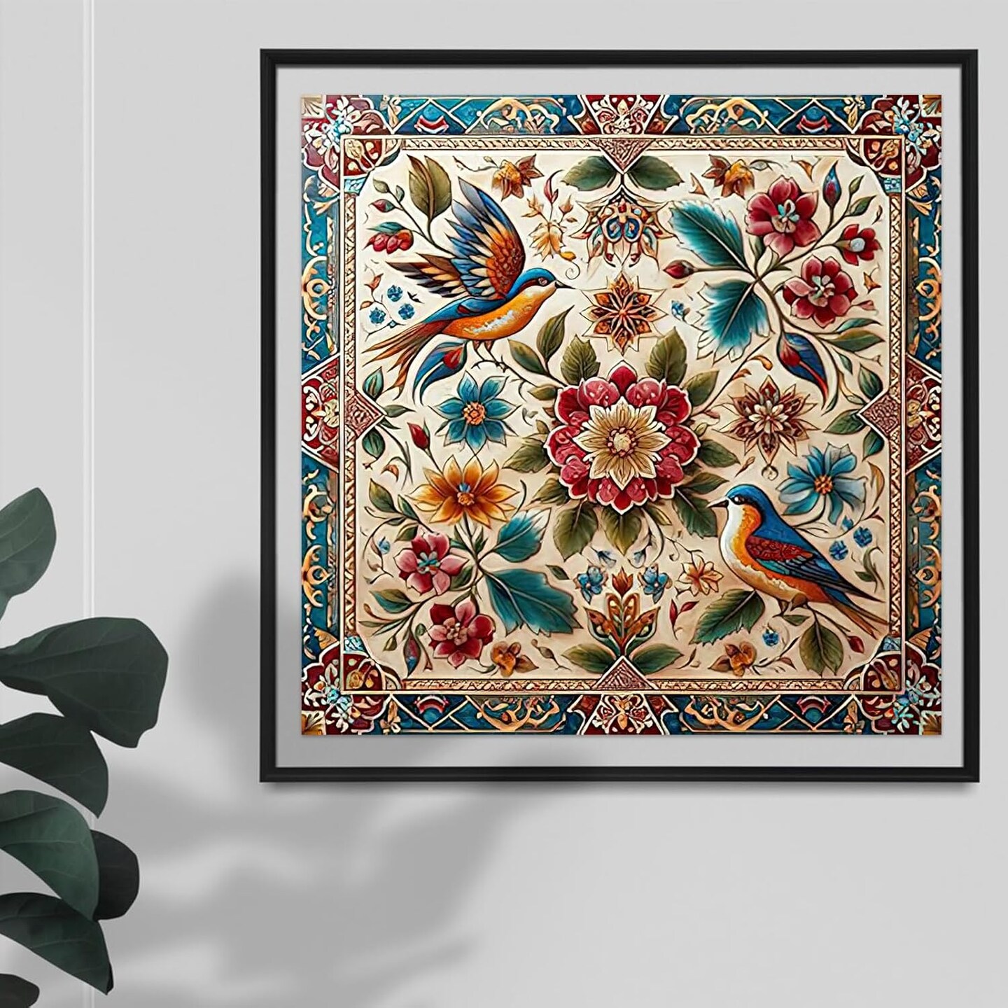 Diamond Art Painting Kits for Adults, 5D Mandala Diamond Painting Kits for Adults Beginners DIY Full Drill Flower Diamond Dots Crystal Craft Kits for Home Wall Decor Gifts 12x12 inch