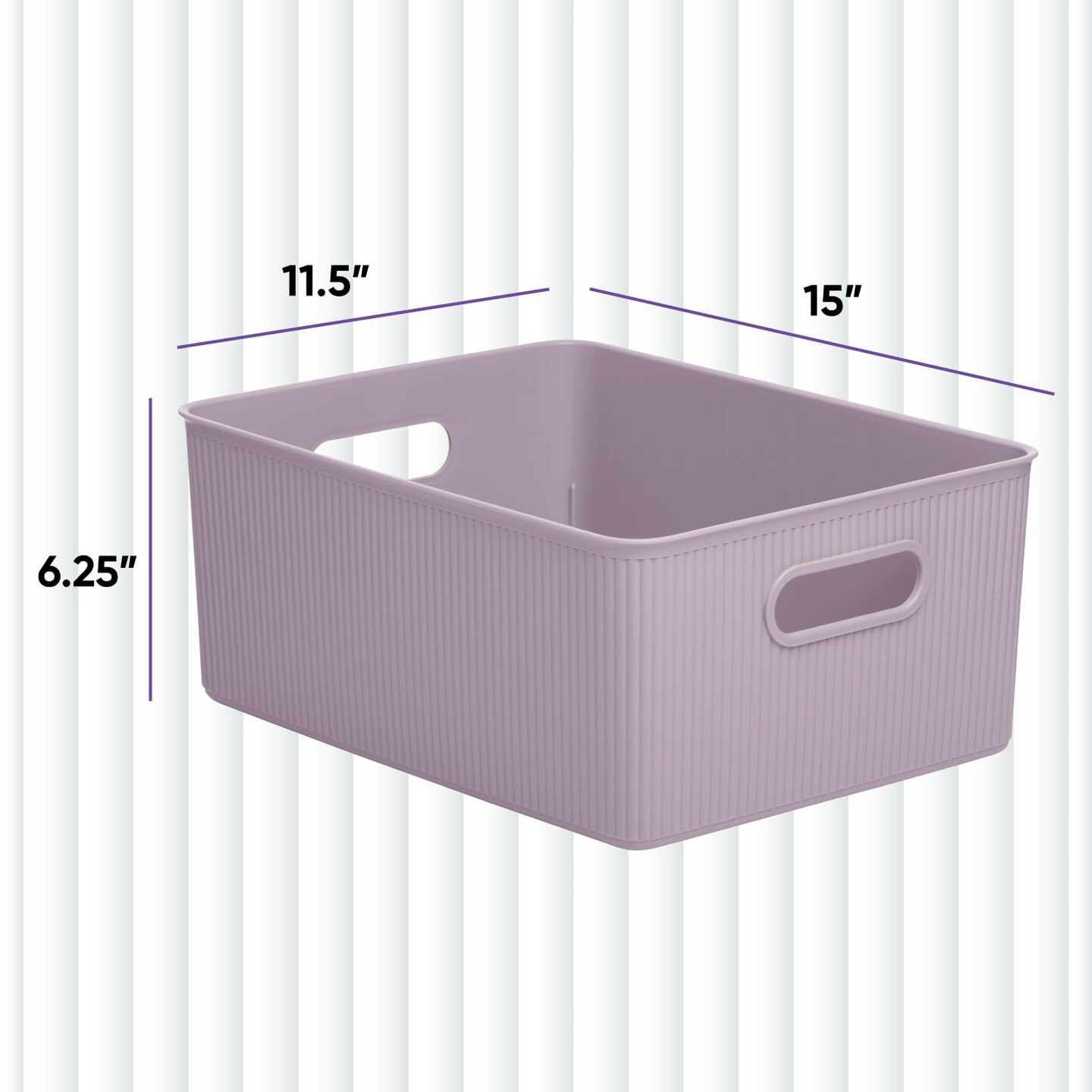 Superio Plastic Storage Container Bins, Organizer Baskets, Boxes for Organizing Closet Shelves Drawer Shelf